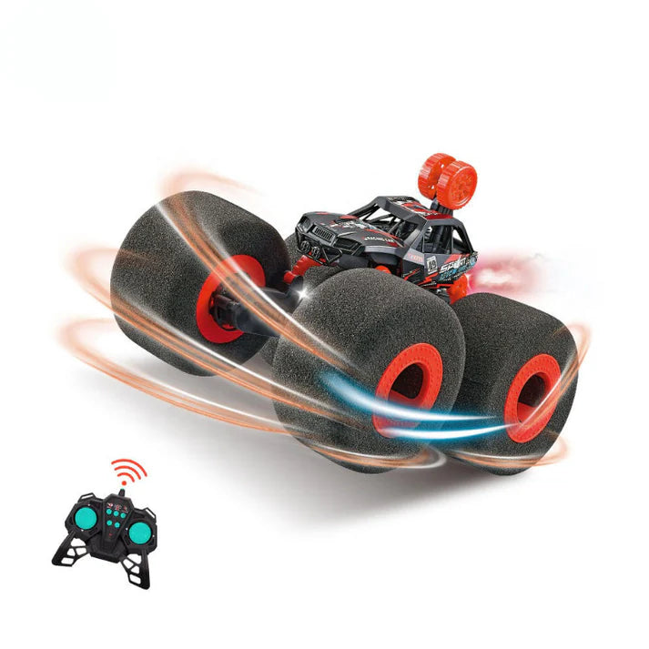 2.4G Lightweight RC Stunt Car with Sponge Wheels & Water Spray