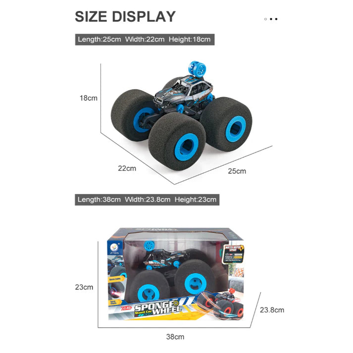 2.4G Lightweight RC Stunt Car with Sponge Wheels & Water Spray