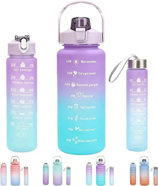 Gradient Water Bottle Set — Stylish, Durable & Hydrating