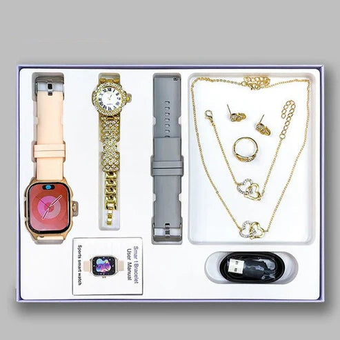 Women’s Smartwatch & Jewelry Luxury Gift Set
