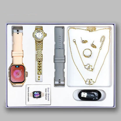 Women’s Smartwatch & Jewelry Luxury Gift Set